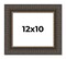 Photo Size Museum Brown Picture Frame - UV Acrylic, Foam Board Backing, Hanging Hardware